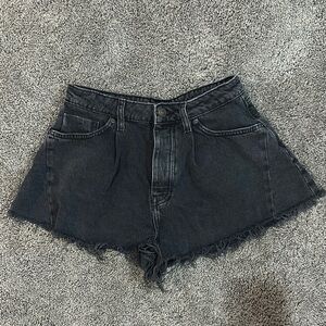 Black Denim Women Shorts